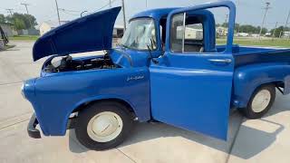 55-Years-Family Owned 1955 Dodge Half-Ton Pickup Engine Bay & Interior