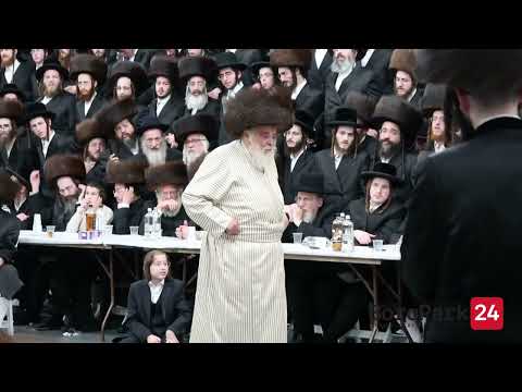 Wedding in the court of Toldos Aron, in Boro Park