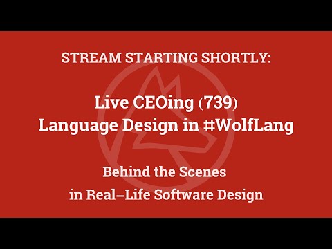 Live CEOing Ep 739: Language Design in the Wolfram Language [ErrorHandling Paclet and Message]