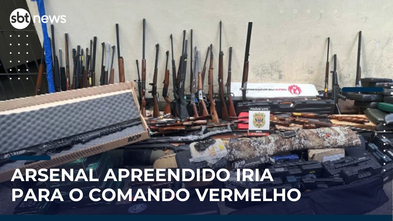 Polícia de SP intercepta arsenal que abasteceria facção no Rio | #SBTNews Manhã (16/05/25)