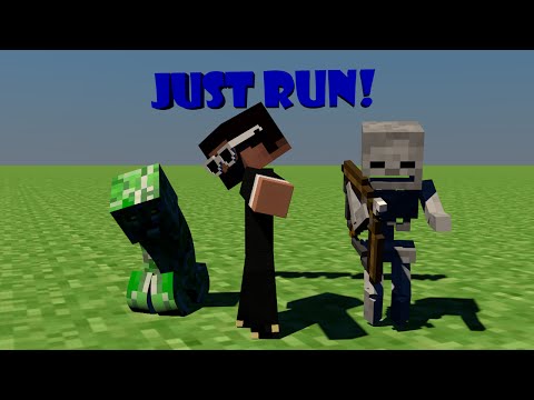 Kabunga - ♫Just Run♫ A Minecraft Parody of Mark Ronson Feat. Bruno Mars' Uptown Funk (Animated Music Video)