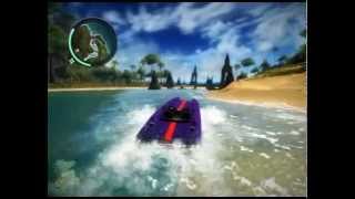 preview picture of video 'Double barrel-rolling boat Just Cause 2 PS3'
