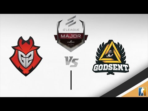 G2 vs GODSENT [Map 1 BO1] ELEAGUE Major 2017 - Offline Qualifier