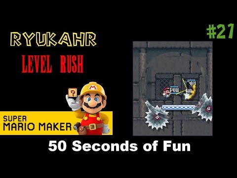 Super Mario Maker | Level Reaction Episode 21 | 50 Seconds of Fun
