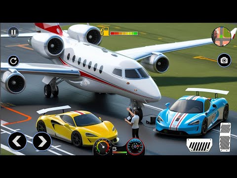 Airplane Pilot Car Transporter 2020 Flight Simulator: Cars & Bikes Transport Truck Android Game Play