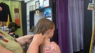 preview picture of video '1033 Main Salon & Spa: Quick & Easy Hairline Braid Into Side Ponytail'
