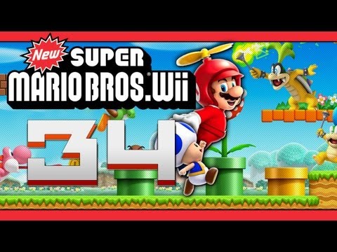 Let's Play New Super Mario Bros Wii [100%] - Part 34 - Die heilige Fliegercappy