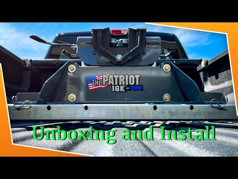 B&W Patriot 16k fifth wheel hitch unboxing and install