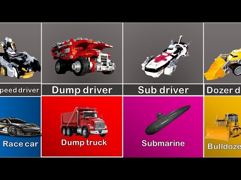 Power Rangers Operation Overdrive Zords Vs REALITY…