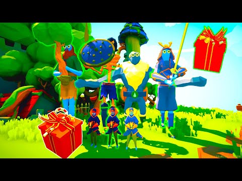 GIANTS & DIVINE ARBITERS!! VS PRESENT ELVES!! -TOTALLY ACCURATE BATTLE SIMULATOR TABS GAMEPLAY