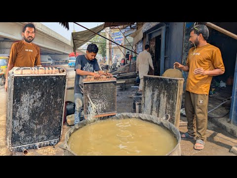 Truck Radiator Cleaning and Restoration | Big Truck Radiator Repairing and cleaning