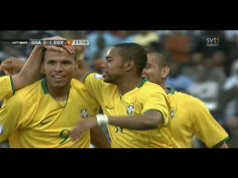Luis Fabiano Great Goal 2-1 - Brazil vs Egypt - Conf Cup 2009 - HQ
