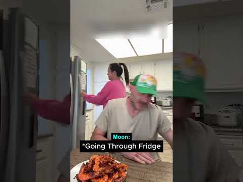 When your wife pranks you during dinner... 🍤💀 #funny #couple #prank