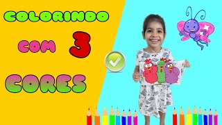 COLORINDO COM 3 CORES GALINHA PINTADINHA