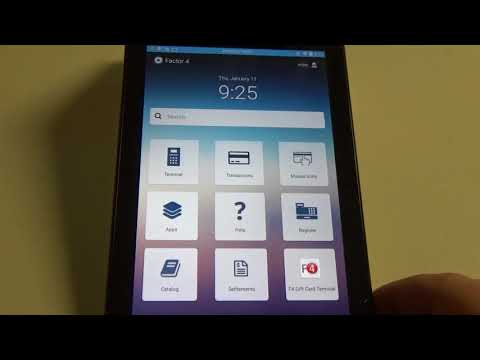 How to Log in to the Poynt Terminal After Timing Out