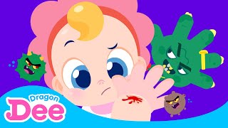 Don&#39;t Scratch your Scab!! 🩹 | Safety Rap Battle 🚨 Germs Attack, Scabs Protect | Dragon Dee Kid Songs