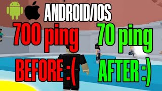 Get lower ping In Roblox! (Mobile) #ios #android #ping