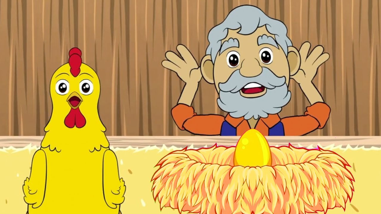 A Galinha Dos Ovos De Ouro . História Infantil .  Contos infantis. Fabula infantil