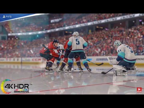 Washington Capitals vs Seattle Kraken 4K! Full Game Highlights! NHL 22 PS5 Gameplay