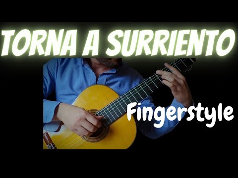 Torna a Surriento Lyric - Guitar Cover- Michele Santoro