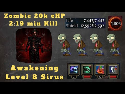 Path of Exile [3.9] Awakening Level 8 Sirus Zombie 2:19min Kill, Truly OP!!