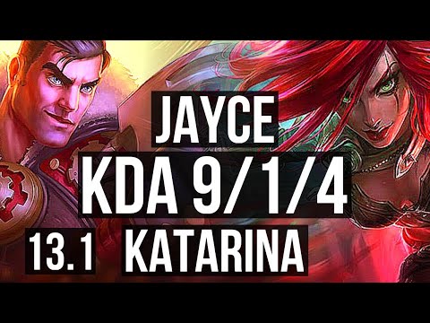 JAYCE vs KATARINA (MID) | Rank 3 Jayce, 9/1/4, Dominating, Rank 22 | EUW Challenger | 13.1