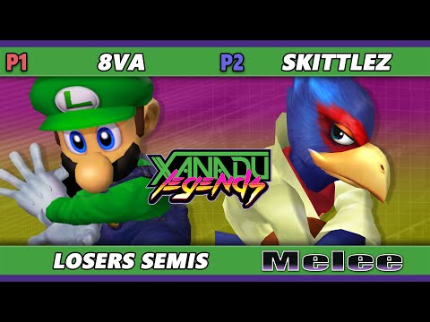 Xanadu Legends Losers Semis - 8va (Luigi) Vs. Skittlez (Falco) Smash Melee - SSBM