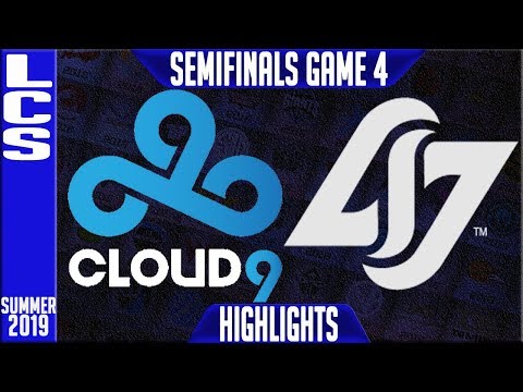 C9 vs CLG Highlights Game 4 | LCS Summer 2019 Playoffs Semi-finals | Cloud9 vs Counter Logic Gaming