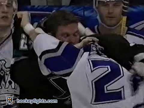Shawn Heins vs Ian Laperriere Jan 27, 2003