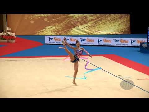 HALKINA Katsiaryna (BLR) - 2018 Rhythmic Worlds, Sofia (BUL) - Qualifications Ribbon