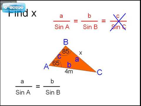 9. sine rule missing sides