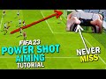 NEVER MISS the POWER SHOT AGAIN in FIFA 23! How to AIM the POWER UP SHOT in FIFA 23!