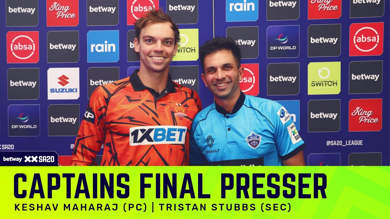 Keshav Maharaj (PC) and Tristan Stubbs (SEC) | Captains Presser | Season 4 Final