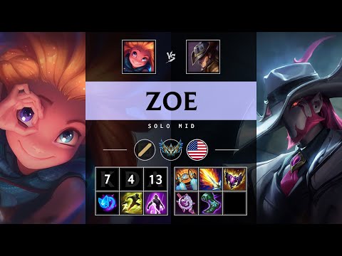 Zoe Mid vs Twisted Fate - NA Challenger Patch 25.10
