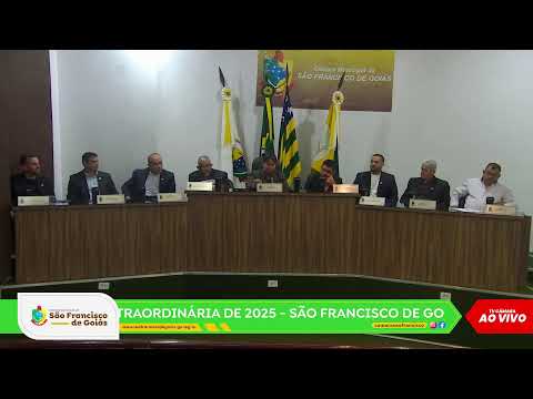 13ª SESSÃO EXTRAORDINÁRIA DE 2025 - SÃO FRANCISCO DE GOIÁS