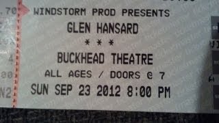 Glen Hansard LIVE in Atlanta &quot;The Storm, It&#39;s Coming&quot; (9-23-2012)
