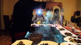 preview picture of video 'Teppanyaki Show in Japanese Restaurant - Grand Palladium - Kantenah, Riviera Maya, White Sands'