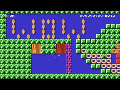 Snivy's Vine Training by ☆Kirin☆ - Super Mario Maker 2 - No Commentary 1bx