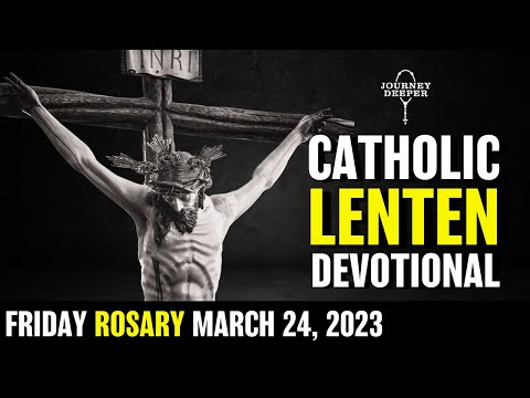 FRIDAY ROSARY 💜 SORROWFUL Mysteries of Holy Rosary 💜 March 24, 2023 💜 VIRTUAL ROSARY