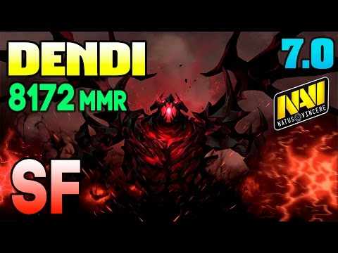 NaVi Dendi -  Shadow Fiend Gameplay - New Patch 7.00 - 8172 mmr - Dota 2