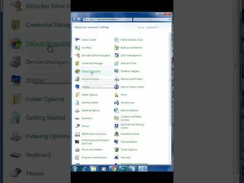 How to check default programs in windows 7