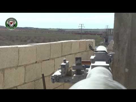 استهداف وتدمير عربة شيلكا على حاجز السلام في خان شيخون من قبل لواء الفرقان