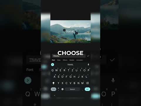 how to add text to your background #capcut #vn #mobileediting