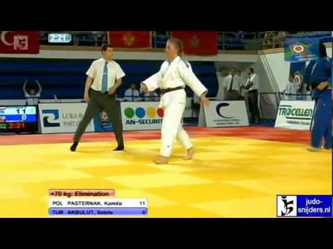 Judo 2012 European Championships Cadets Bar: Pasternak (POL) - Akbulut (TUR) [+70kg]