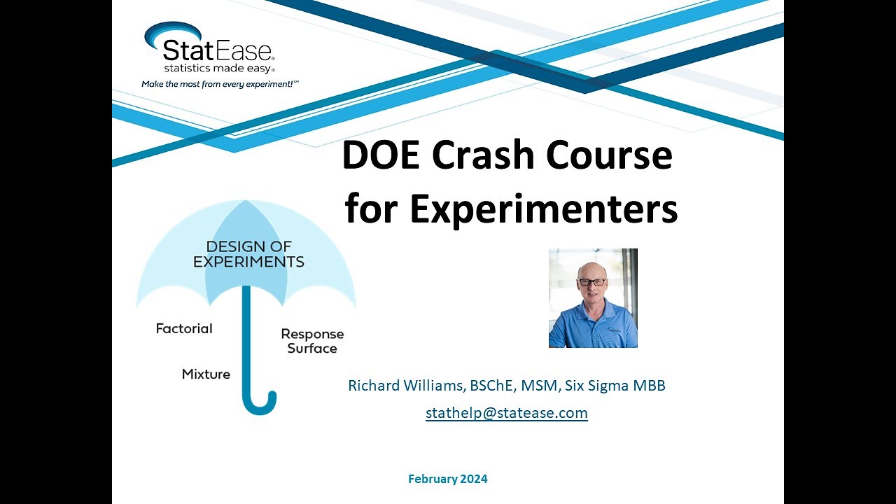 DOE Crash Course for Experimenters