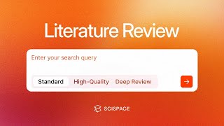 How to Use SciSpace Literature Review Tool | Step-by-Step Tutorial