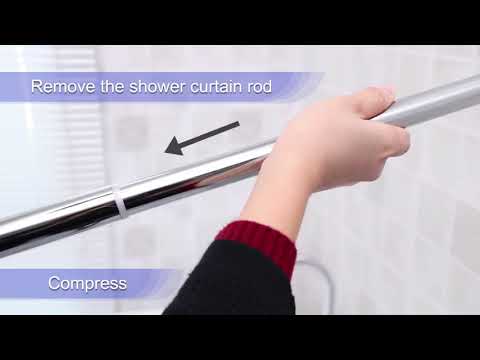 How to Install the Shower Curtain Rod?