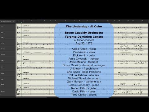 The Underdog (Al Cohn) - arrangement: Bruce Cassidy