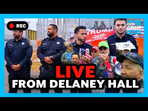 BREAKING: LIVE COPS CLASH With ICE Protesters as SMALL MAGA Army Arrives