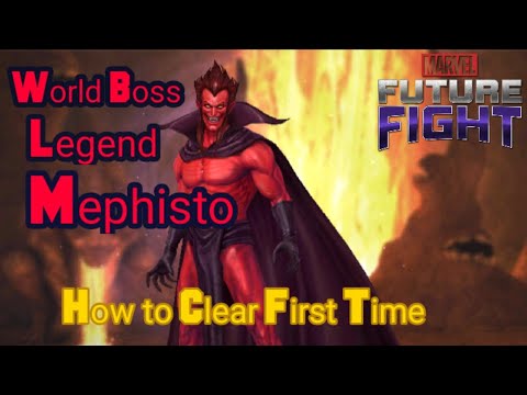 How To Clear World Boss Mephisto / Marvel Future Fight .. WBL Clear